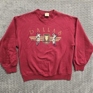 Vintage Paradies Collection‎ Dallas Victory Club Red Sweatshirt Size XL Maroon
